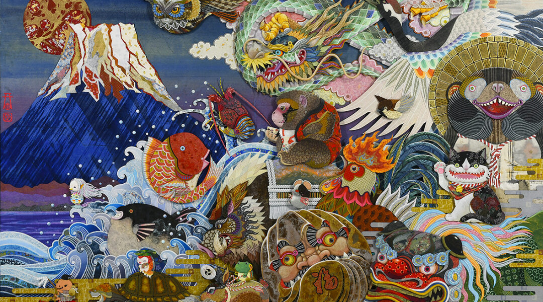 紙彩画家 中村彰良展　＋彫刻家 大森暁生